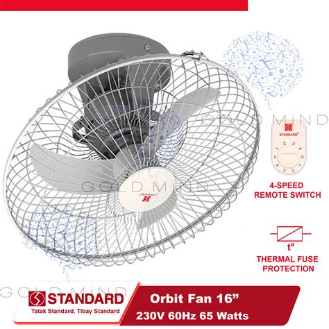 standard electric fan wattage